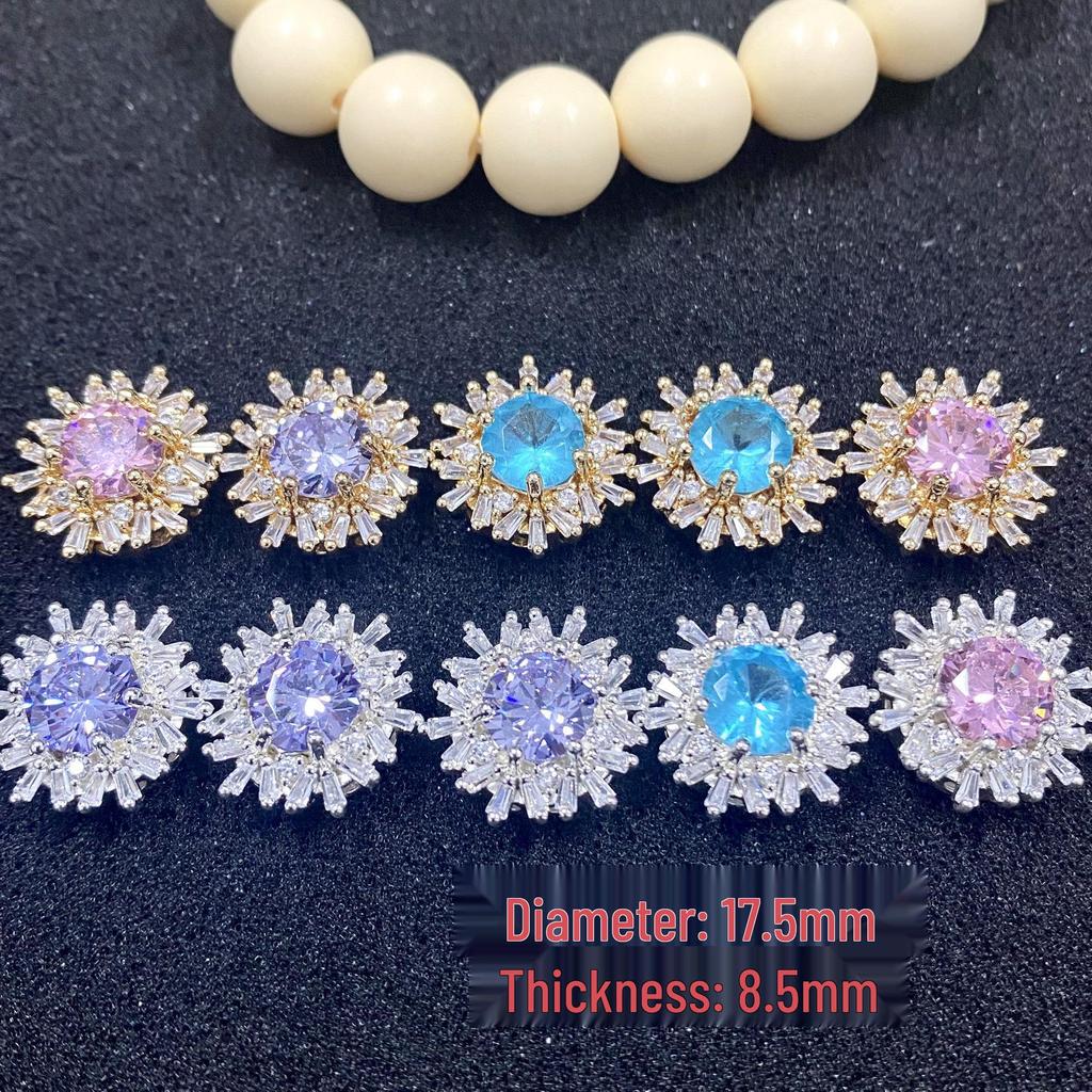 Gold & Silver Color Retention Cubic Zirconia Spacer Beads for Handmade Bracelets & Necklaces