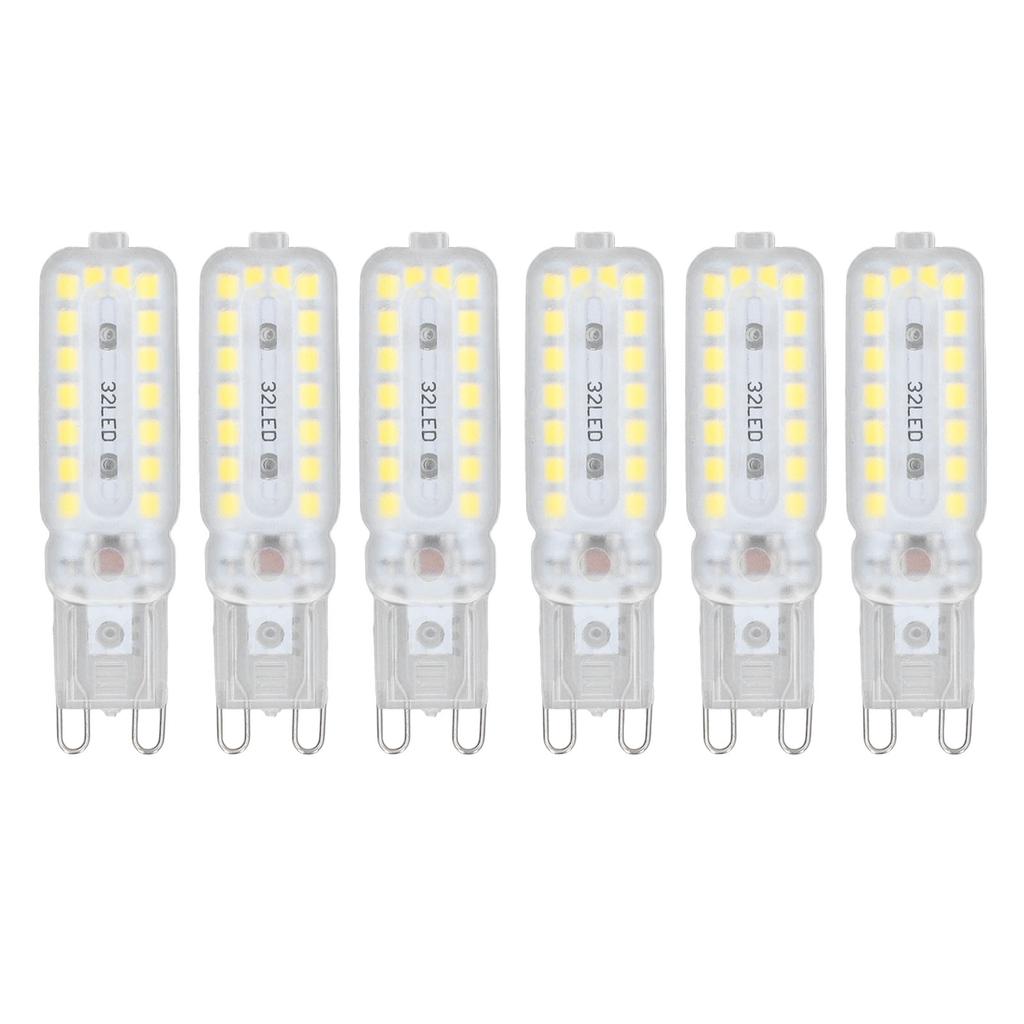 6pcs G9 LED Bulbs 7W Dimmable 360 degrees  Illumination Replacement Light Bulb for Wall Desk Cabinet Lamp