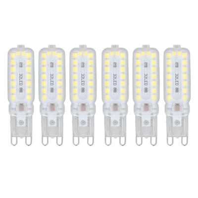 6pcs G9 LED Bulbs 7W Dimmable 360 Degrees  Illumination Replacement Light Bulb for Wall Desk Cabinet Lamp