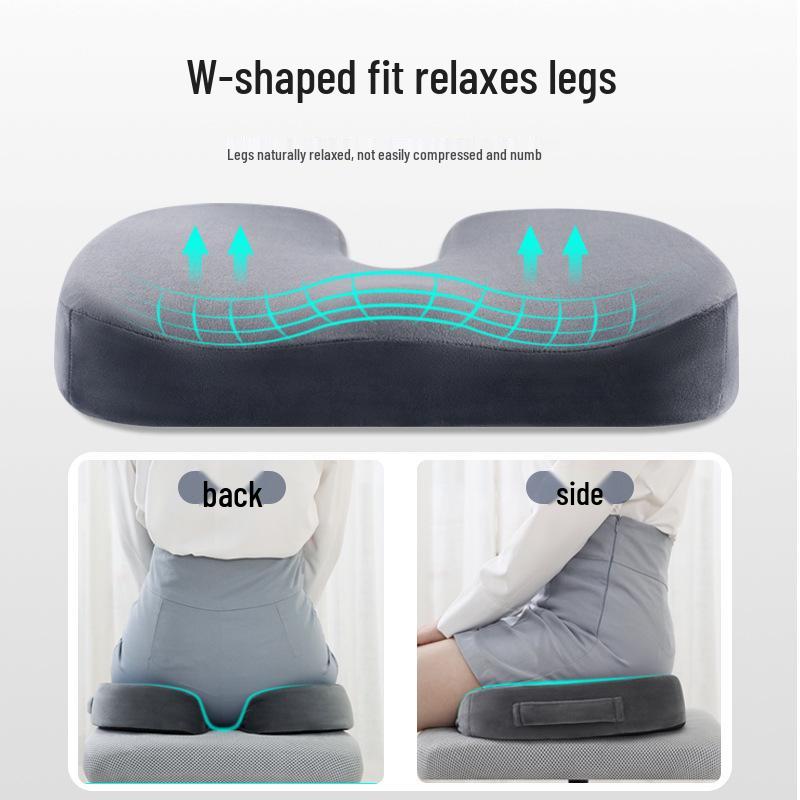 Memory Foam Breathable Coccyx Seat Cushion for Office Chair or Stool