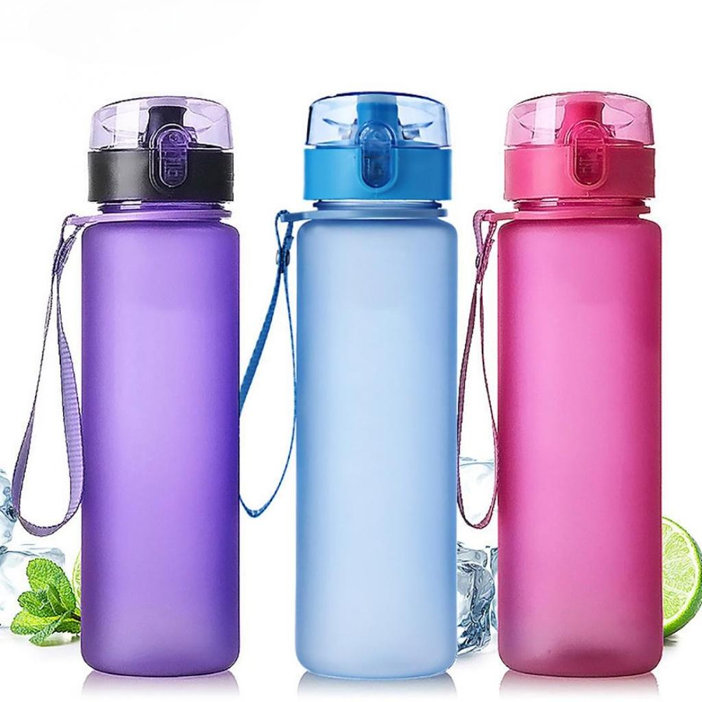 Water Bottle Frosted Leakproof Outdoor Travel Sports Water Cup