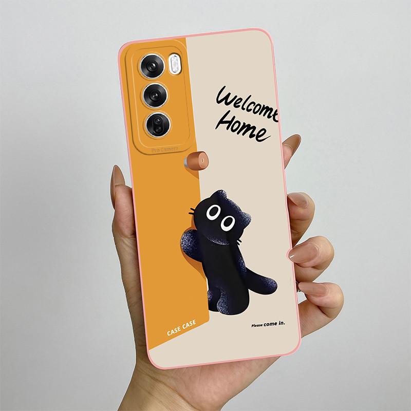 For OPPO Reno 12 CPH2625 Reno12 Pro Phone Case 12pro 5G CPH2629 Love Heart Silicone Soft Shockproof Back Cover Protective Shell