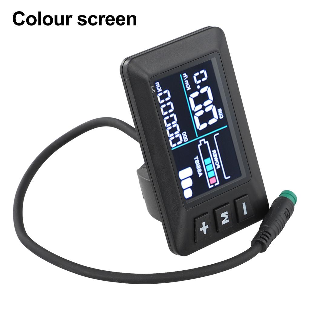 Display LCD per E-Bike 24V 36V 48V con Cavo Impermeabile e Metriche Chiare