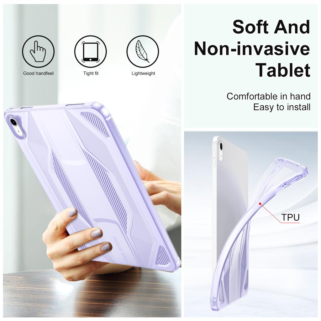 For iPad (2025)/iPad 10.9 (2022) Case Anti Drop Clear TPU Tablet Cover