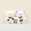 Plush Cherry Rabbit Toy Pp Cotton Stuffed Animal Keychain For Kids Gift