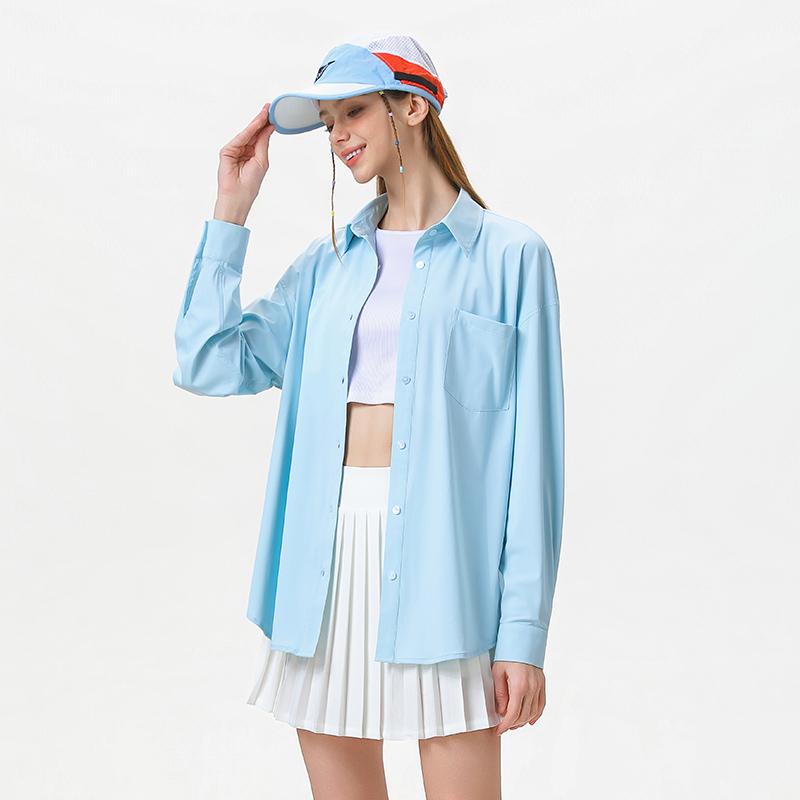 Casual Shirt With Collar, Long Sleeved Shirt, Thin Cut Shirt For Women
