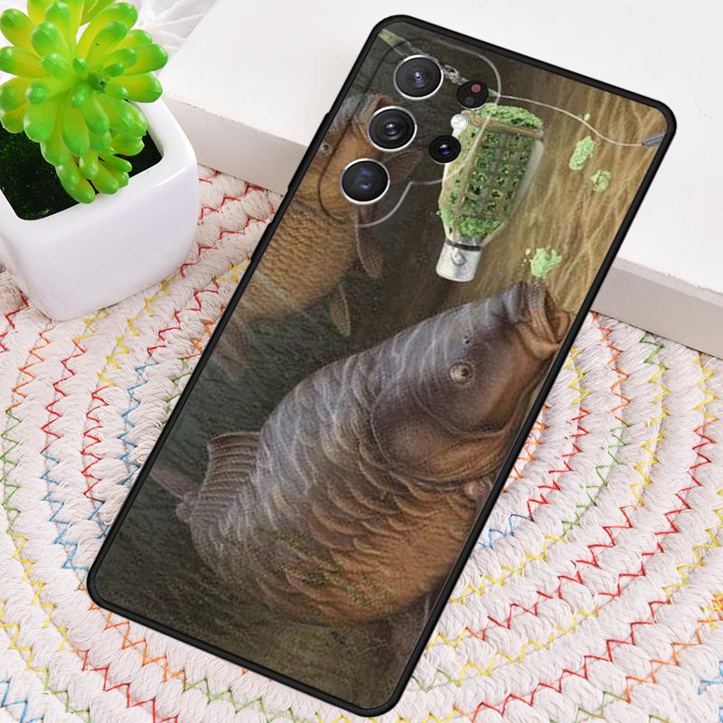 Carp Fishing Fish Print Phone Case for Samsung Galaxy Note 10 Pro S26 Ultra S23 S24 FE S25 S21 S22 PLUS Shockproof Cove
