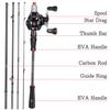 SOUGAYILANG New Fishing Rod Baitcasting Fishing Reel Set 1.8m 2.1m 2.4m  Gear Ratio 6.3:1 17+1BB Casting Fishing Reel