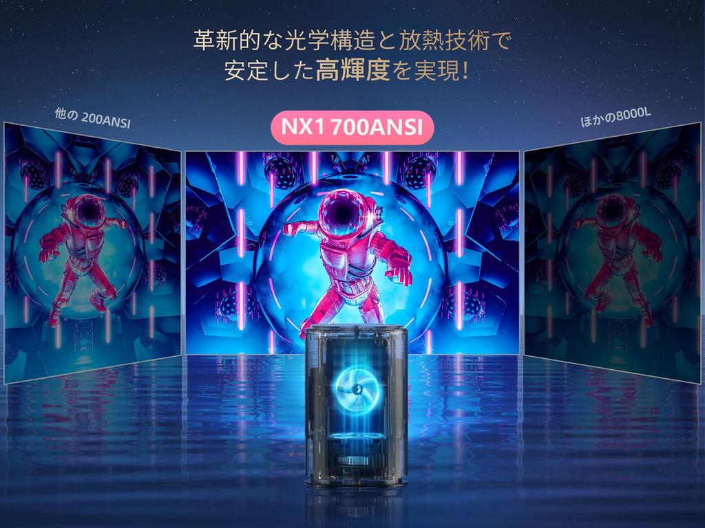 Tichý projektor pro domov Automatická korekce lichoběžníkového zkreslení Tethering 700 Motorizovaný Smartphone 5G 1080P Kompatibilní s a TV 2025 Nejnovější NX1PRO Černý Kompaktní, Používat,