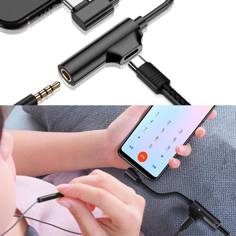 USB C To 3.5mm Sound Adapter Type C Headphone Stereo Dongle Cable Headphone Amplifiers for Smartphone Accessories