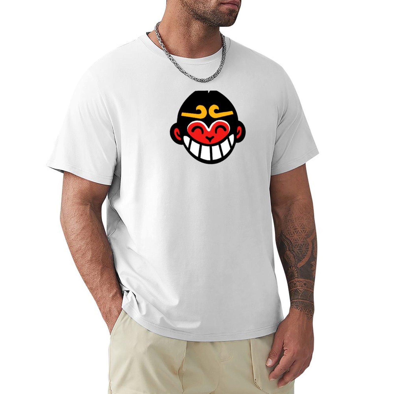 LMK monkey logo TShirt animal prinfor boys shirts graphic tees boys whites mens tall t shirts S