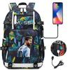 Fans Messi School Bags Camouflage Bookbag Sports Casual Capacity Backpack Travel Bag Football Teens School Bags For Gift