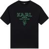 T-Shirts Men's Black Crew Neck Moderate 241N1733999