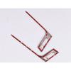 L&R Center AC Silver Air Outlet Vent Frame For Toyota Camry 2018- Steel