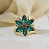 Anillo para Bufanda de Seda con Flor de Pedrería para Mujer Clip de Corbata para Camiseta Botón Nudo en la Esquina de la Ropa Hebilla Deslizante Anillo para Bufandas Accesorios de Ropa