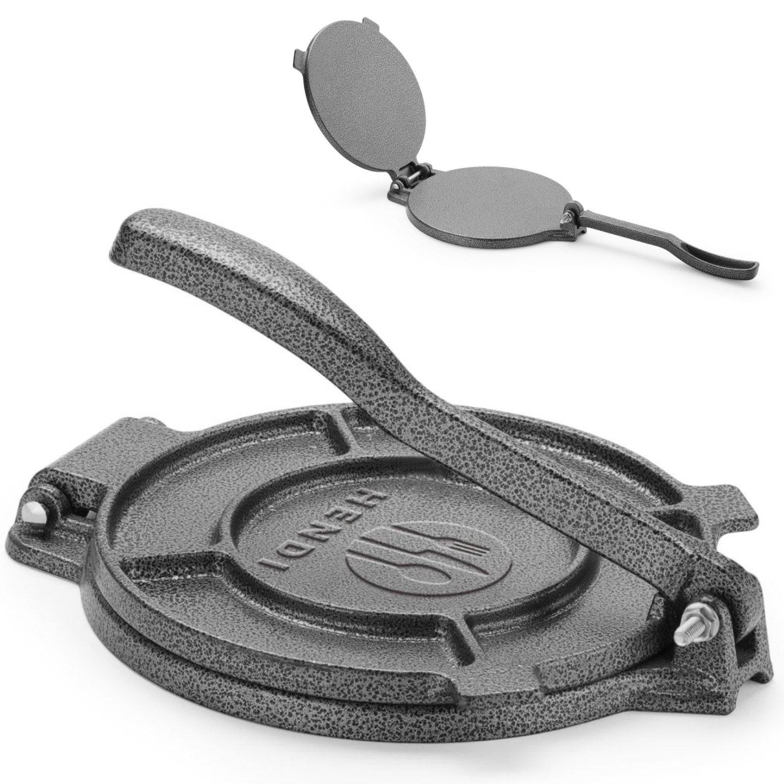 Pressa per tortillas e piadine manuale in ghisa śr. 260 millimetri