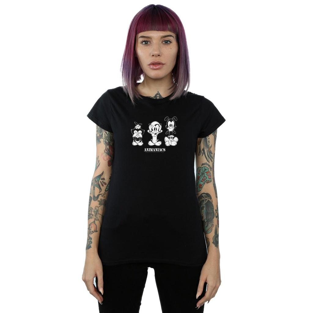 Animaniacs Womens/Ladies Three Evils Cotton T-Shirt