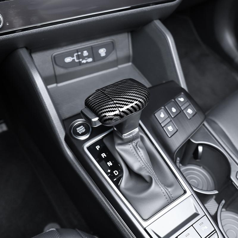 Kohlefaser-Konsolen-Schalthebelkopf-Abdeckung für Kia Sportage NQ5 2026/Kia K4 Zubehör LHD/RHD