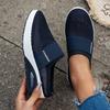 Fashion Women Wedge Slippers Summer Mesh Breathable Casual Slippers Air Cushion Sport Slippers Women's Orthopedic Diabetic Half Slipper