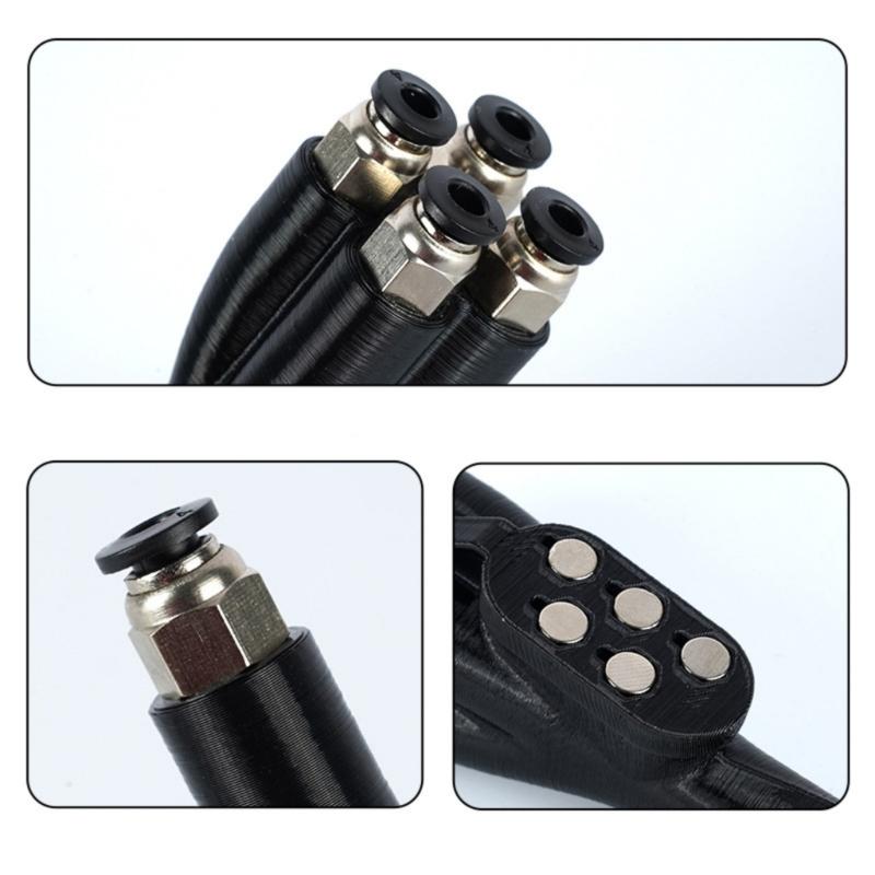 For Lab X1C P1P/S 4-in-1 PTFE Adapter 3D Printer Accessories Tubing Connectors for Lab 3D Printers Accessories