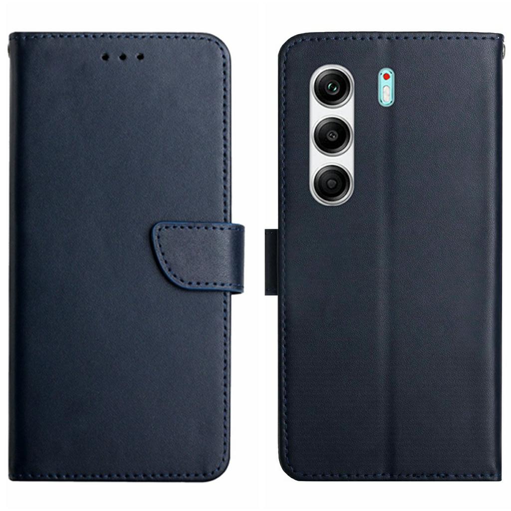 For TECNO Camon 40 Pro 4G Case Genuine Cow Leather Phone Cover Nappa Texture