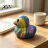 Gradient Duck Stress Relievers Rainbow Relief Toy, Slow Rise Colorful Squeeze Toy Soft Sensory Fidget Desk
