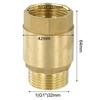Backflow Prevention Brass Check Valve Pipeline Connection Easy Installation