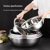 2.5mm Thick Stainless Steel Large-Capacity Kitchen Basin for Vegetable Washing and Dough Mixing