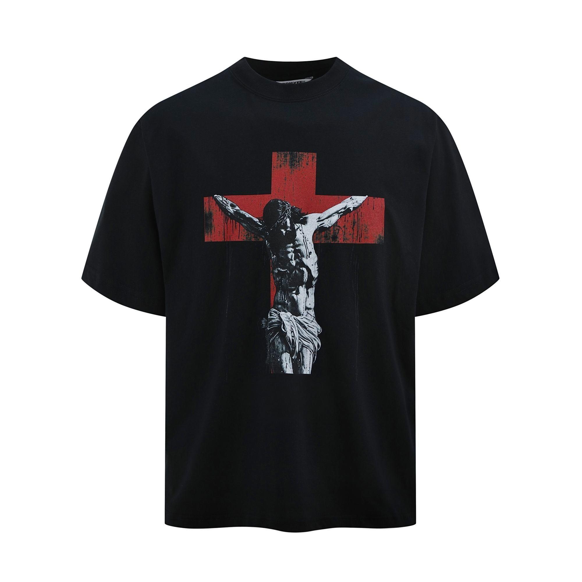 

Jesus Graphic Men s and Women s T-shirts Short Sleeves Luxury Outdoor Sports Brand Winter Innerwear Vintage Kpop Y2k Clothes S