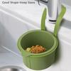 1PC Filter basket Creative Sink Hanging Plastic Strainer Openable Bottom Cover Detachable Kitchen Garbage Filter Quickly Drain