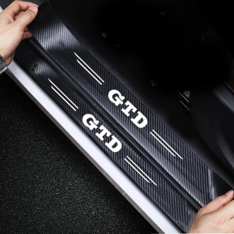 2026 Hot Sticker Car Threshold Door Sill Protective Sticker for Volkswagen VW GTD Tiguan Passat B7 B6 Golf 3 4 5 6 7 8 Trunk Bum