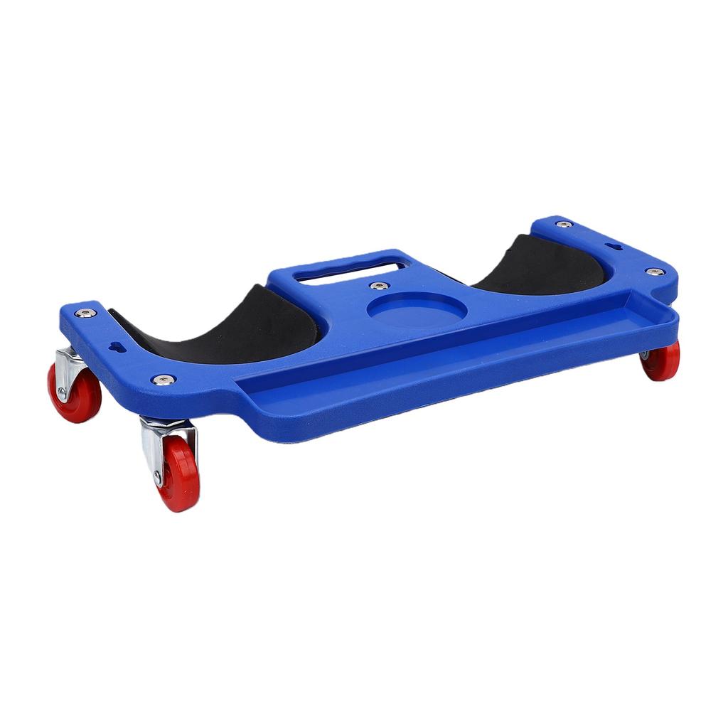 Rolling Knee Creeper with 360 degrees Swivel Casters Thick Cushioned Blue for Home Workshop Auto Repairing Maintaining