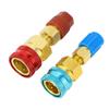 R1234yf Quick Couplers Kit Brass R1234YF to R134A Quick Coupler Adapter for Car Conditioner AC Charging