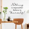 WZ9005 Inspirational English Slogan Study Commercial Space Wall Decoration Wall Sticker