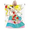 Candy Candy Manga Decken Samt Frühling/Herbst Atmungsaktiv Leichtgewichtige Überwurfdecken für Bett Büro Teppichstück