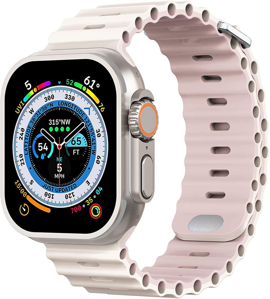 Ocean Armband für Apple Watch Ultra 3 2 Band 49mm Serie 45mm 41mm 46mm 42mm 40 44mm Silikon Uhrenarmband iWatch 11 10 9 8 7 6 5 SE2