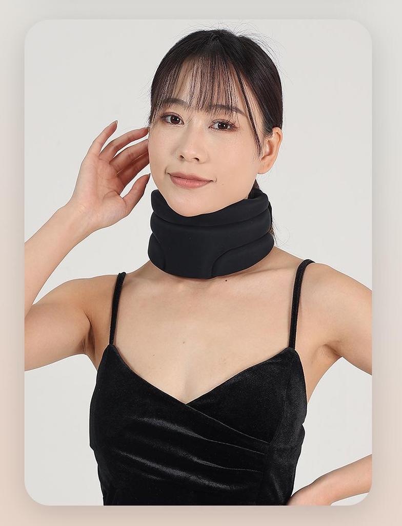 Nylon Neck Warmer & Corrector: Anti-Head Down Cervical Support Device for Home Physiotherapy