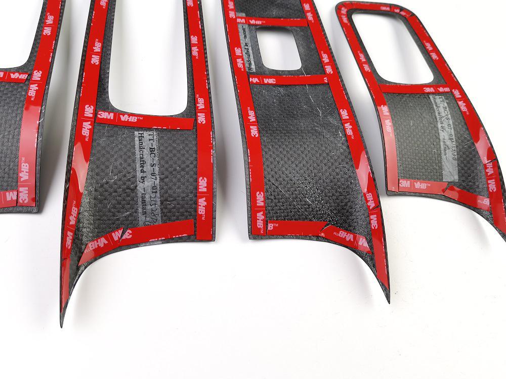 Tantan Carbon Fiber Window Lift Panel for Mercedes-Benz S-Class - Dry Carbon Interior Modification.