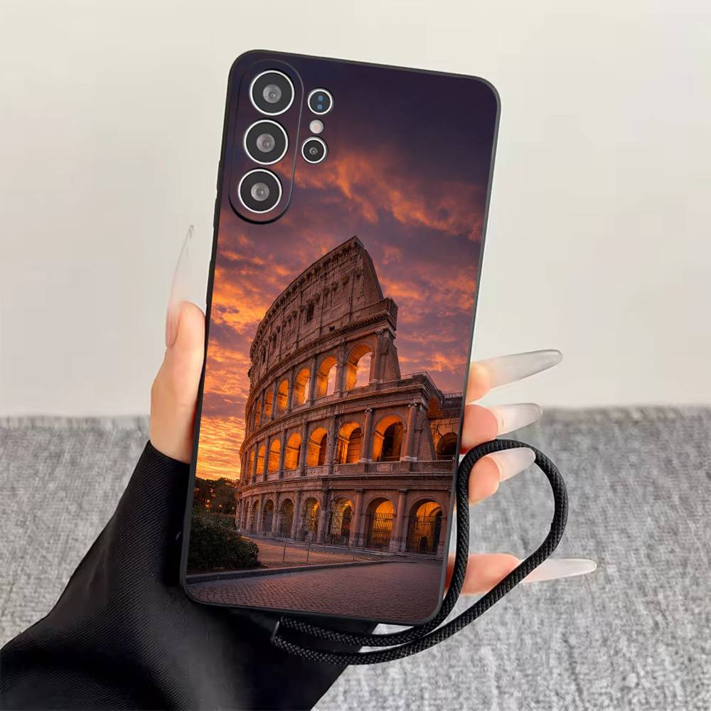 

The Colosseum, Rome Phone Case For Samsung S25,S24,S21,S22,S23,S30,Ultra,S20,Plus,Fe,Soft Silicone Black Cover Samsung S21fe