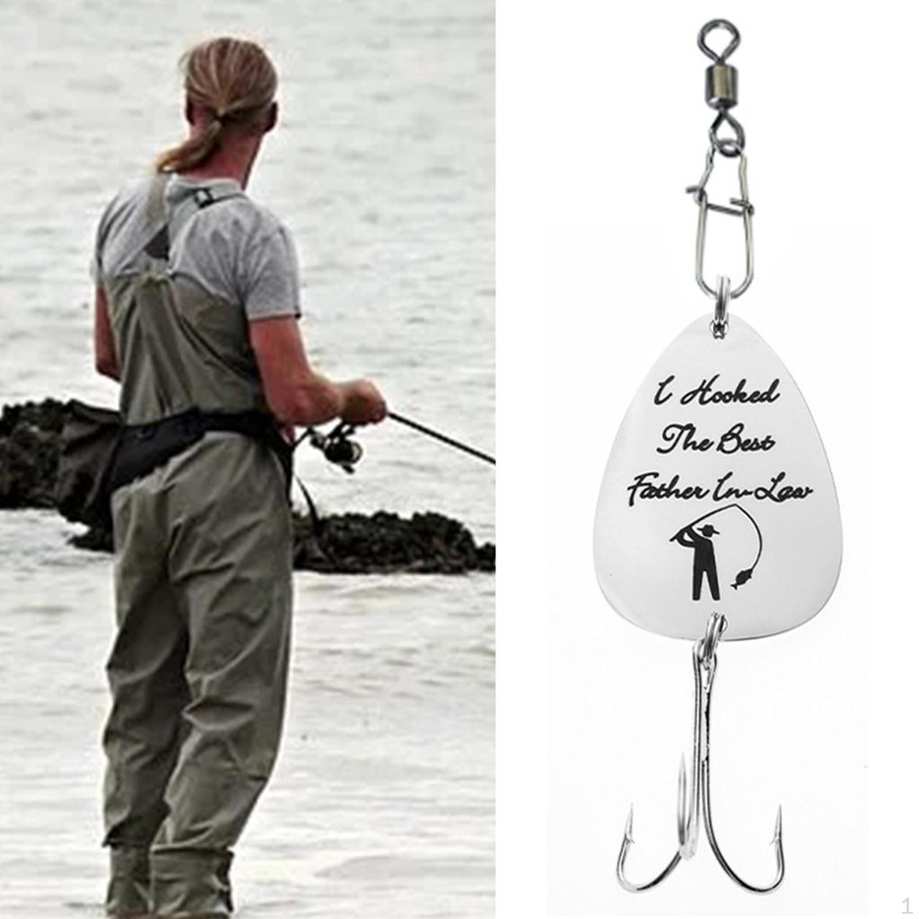 Fishing Keychain Lure Hook Father's Day Souvenir Hooks Key Chain for Men Dad