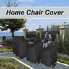 Stacked Chair Dust Cover 210D Oxford Cloth Waterproof Garden Chair Cover with Storage Bag Furniture Protector Cover for Outdoor