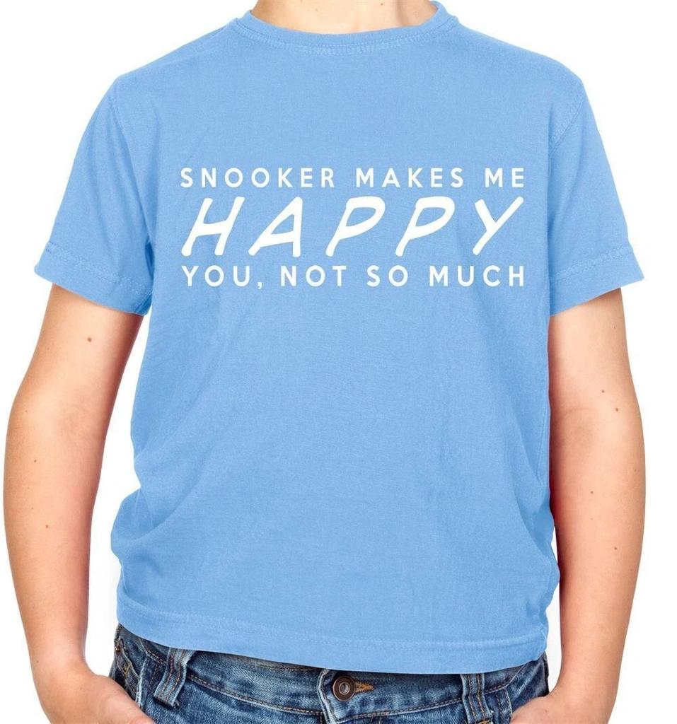 Snooker Makes Me Happy You, Not So Much - Kids Boys Girls T-Shirt Tees Top Funny 147 Crucible