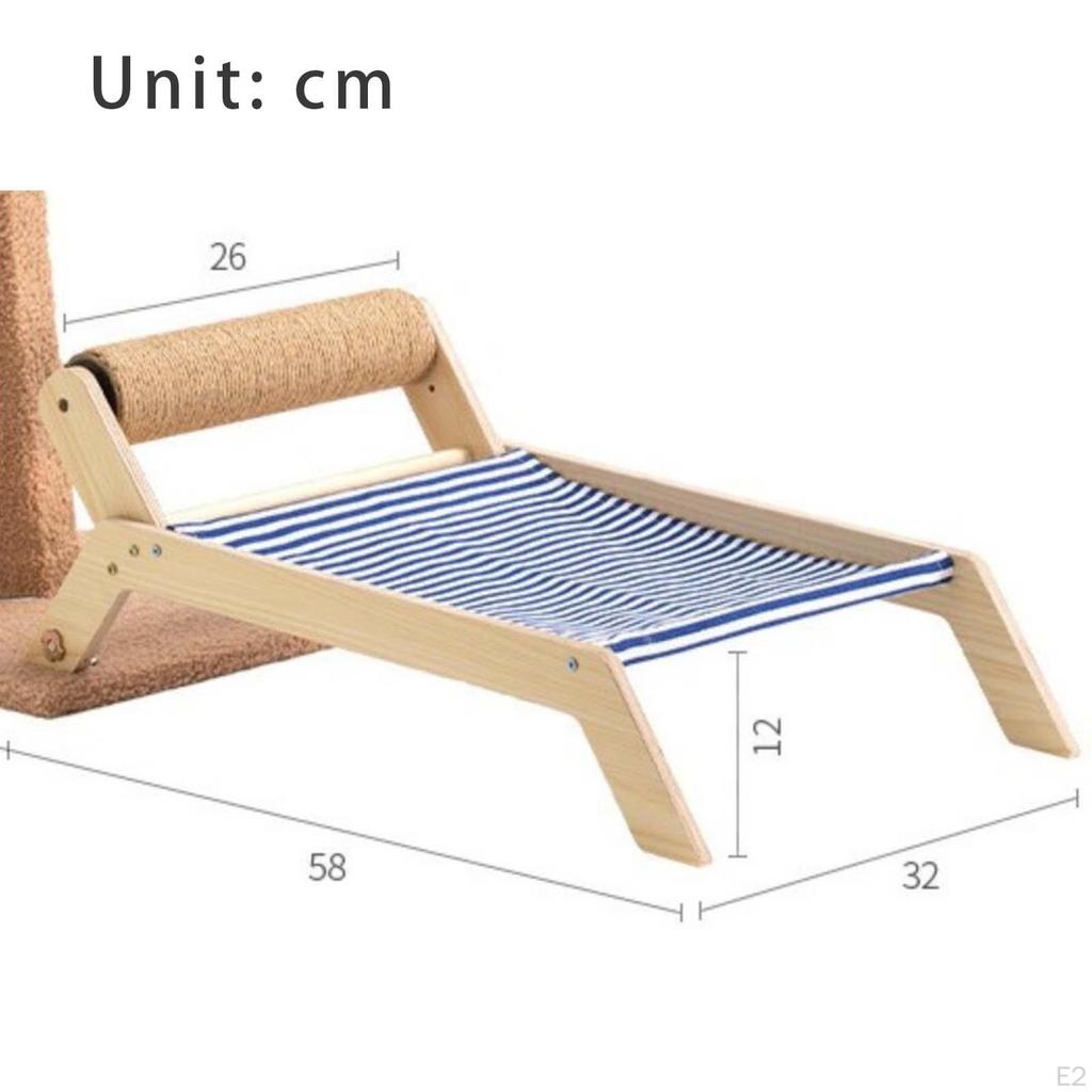 Cat Hammock Bed Furniture Beach Lounger Summer Chair Rest