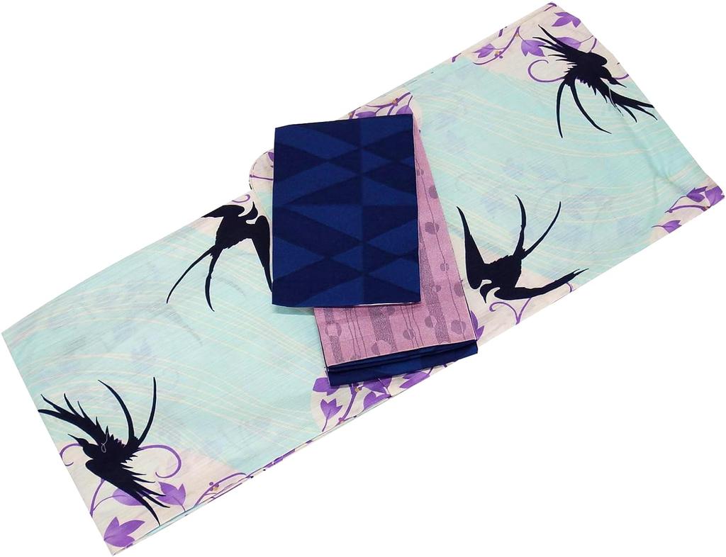 Altered Weave Tailored Yukata Swallow Pattern Yukata Single Item [Sarasa] Ta-10