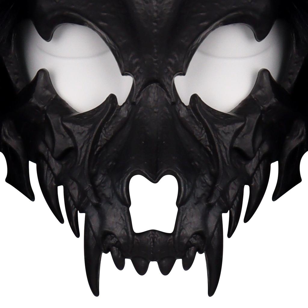 Halloween Karneval Mode Tier Maske Wikinger Fuchs Maske mit Kunstfell Kopfschmuck COS Werwolf