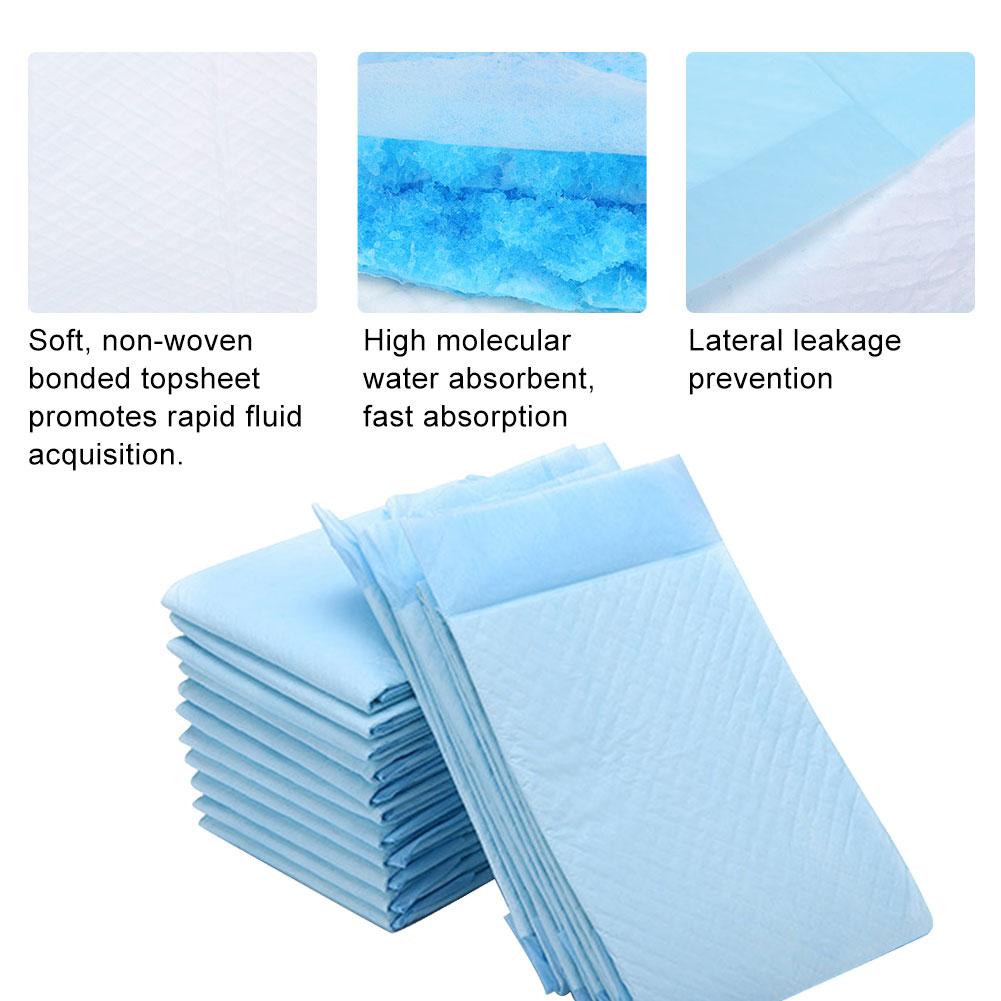 30 st Engångs Sängunderlägg Urinmatta för Vuxna Äldre Moderskap Kvinnor 60x60cm 23.6x23.6 tum