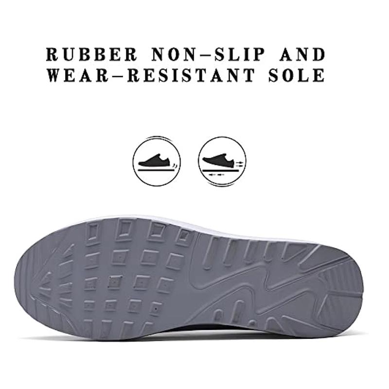 Nevenka Womens Walking Shoes Arch Support Comfort Mesh Non Slip Sneakers-Black White - Size 35 | BIG W