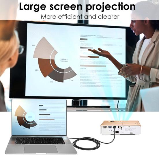 1.8m 4K USB Mini Displayport 6Ft Type-C to for Thunderbolt 3 DP Cable