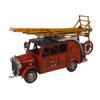 Vintage Truck Ladder Fire Model Metal Art Crafts Decoration Accessory for Children Girl Boy Birthday Present