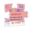 Creative Irregular Acrylic Puzzle Graphic Plaque Graduation Season Thank You Teacher Blessing Plaque Office Desk Decoration Gift